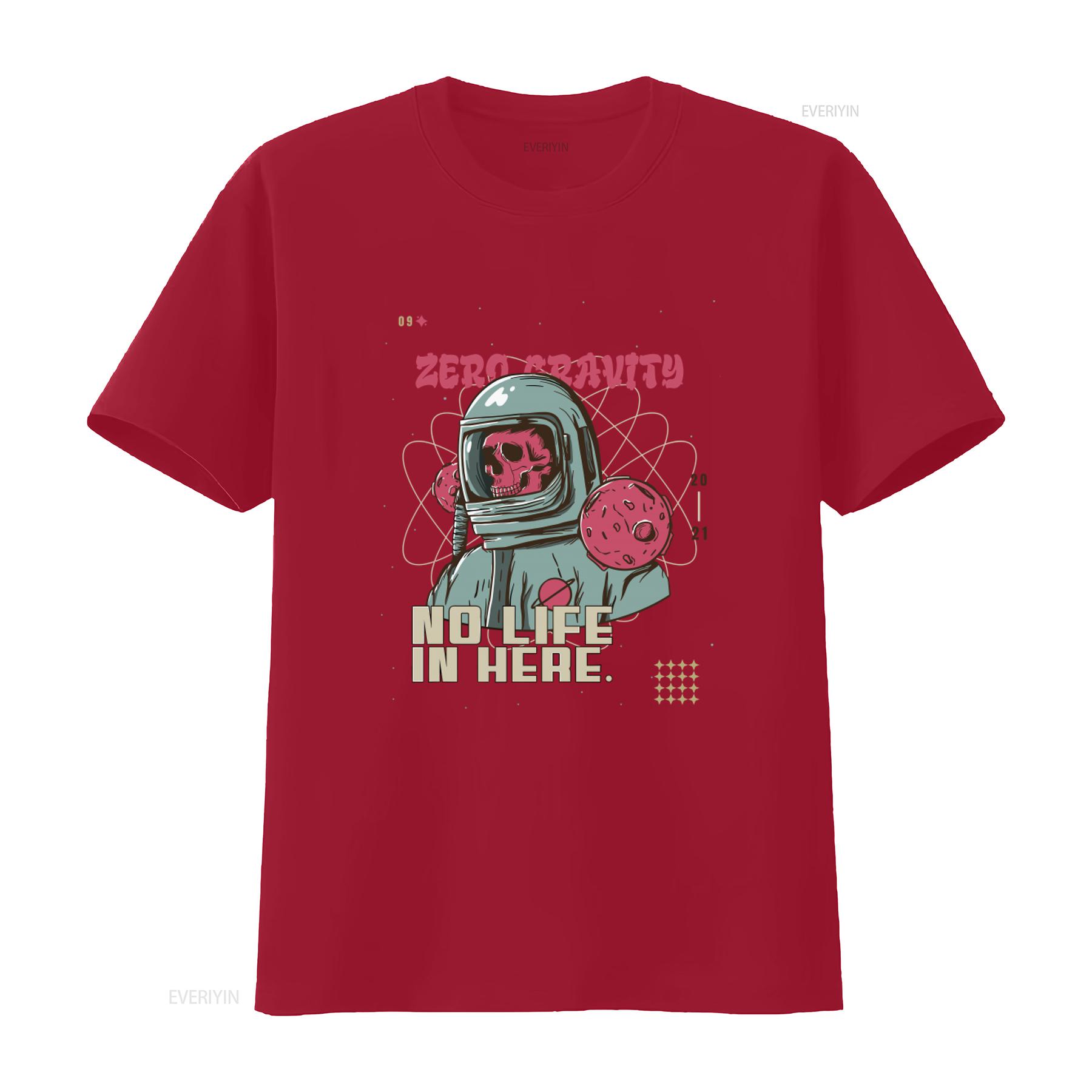 Zero Gravity Space Skull T shirt Defying Boundaries with Astronaut Design and Atomic Elements vintage Washed S