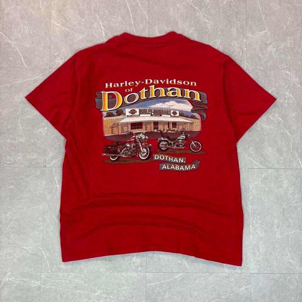 1998 Red Harley Davidson Dothan Alabama biker tee #bikerlife Unisex T-Shirt L