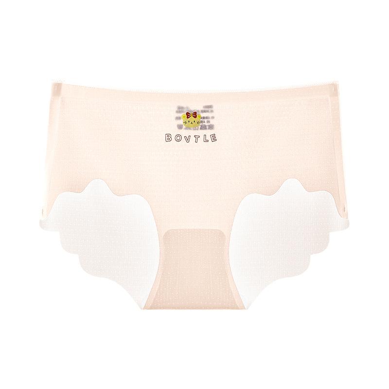 Women's Summer Ultra Thin Naked Ice Silk 10A Antibacterial Breathable Non-trace Elastic Hip Briefs