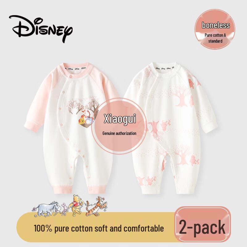 Хлопковый длиннорукавный комбинезон-пижама Disney Baby 90