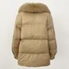 OFTBUY Autumn Winter Fashion Fox Fur Collar Spliced 90% White Duck Down Thickened Warm Women Korean Style Loose Casual Down Jacket