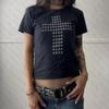 2000s Woman Clothing Y2K Clothes EMO Vintage Street Aesthetic Baby Tees Women's Anime Graphic T Shirts Short-sleeved Crop Top