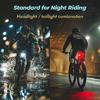 Road Bikes Security Light Rechargeable Bicycles Light Night Cycling Tail Lamp for Mountain Bikes & Commuters