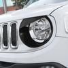 Angry Bird Front Headlight Bezels Trim Cover for Jeep Renegade 2015 2016 2017 2018 (Black)