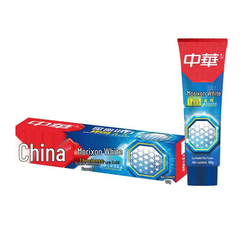 Zhonghua Golden Pure Magic Radiant White Double Mint Toothpaste