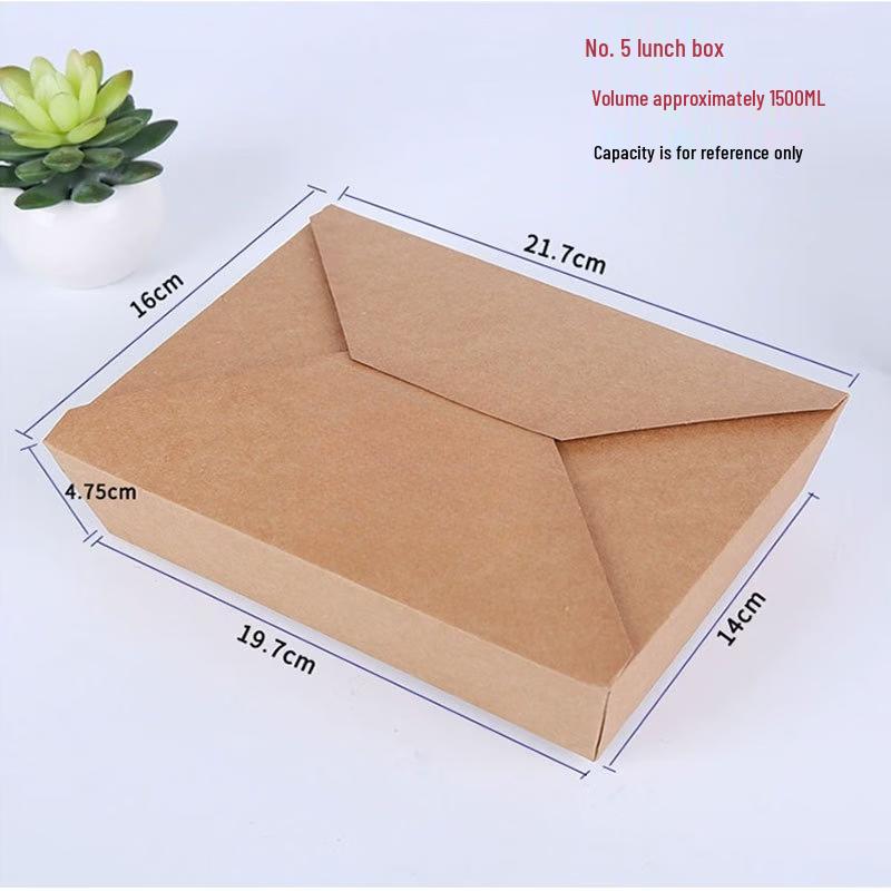 

Disposable Kraft Paper Takeaway Meal Box