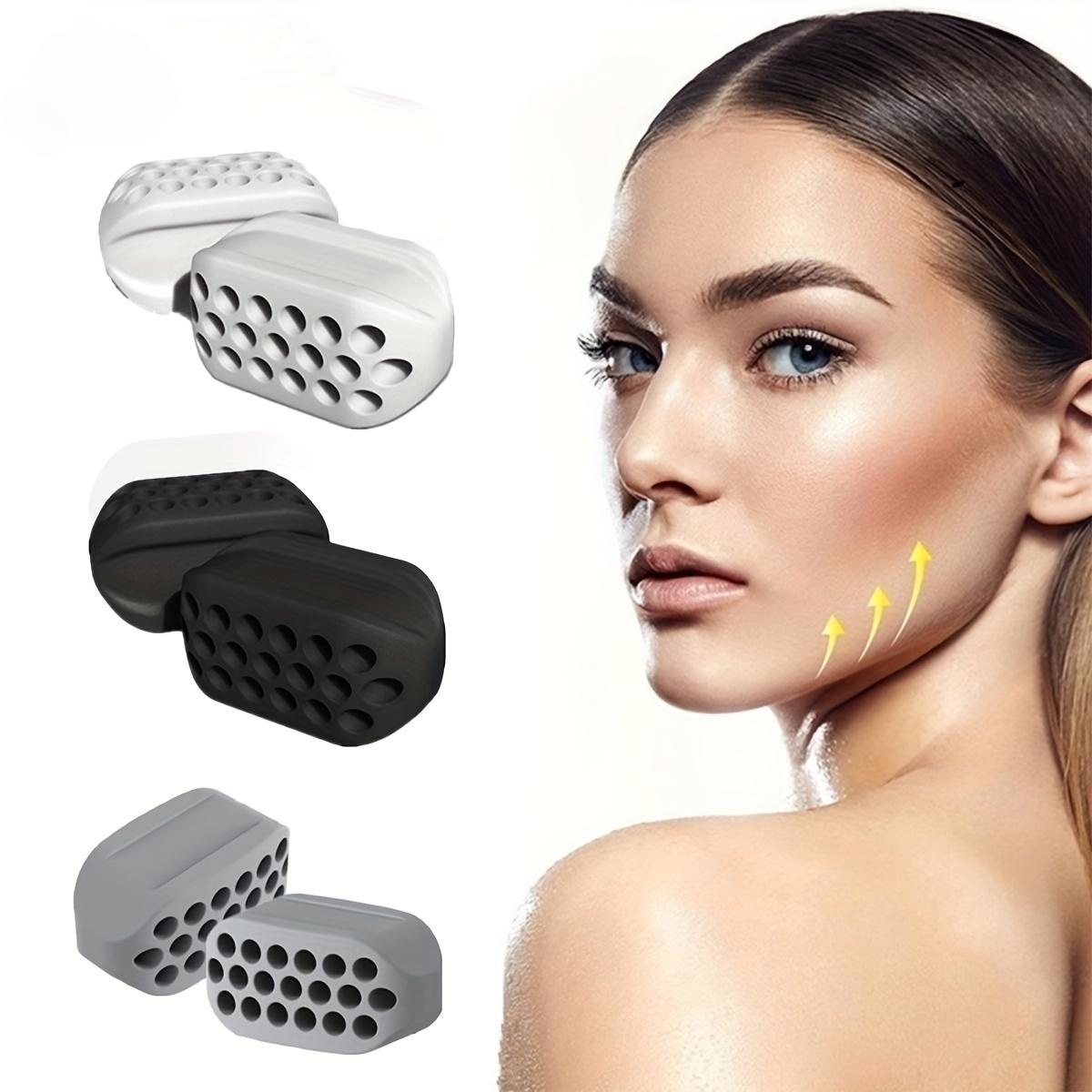 

2 Pcs/set Jaw Trainer Set Silicone Jaw Pliers Trainer Jaw Line Shaper Does Not Contain BPA, Compact and Portable, Suitable for Both Men and Women. 2pcs чорний