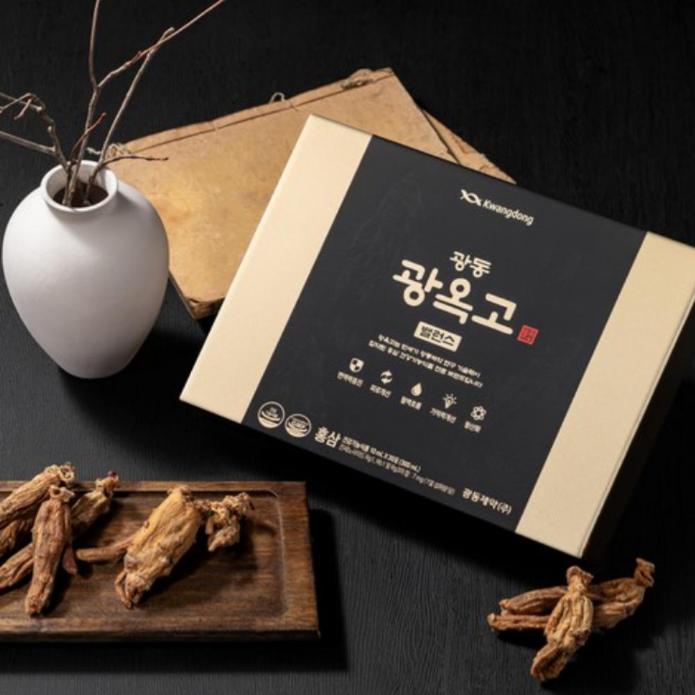[Gift Set] Kwangdong Pharmaceutical Gwang-Ok-Go Balance Red Ginseng 300ml(10ml x 30 Pouches) + Exclusive Shopping Bag, 1 Set
