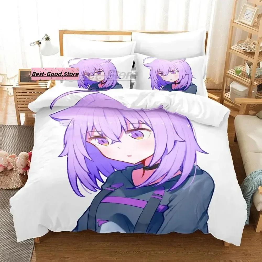 

Hololive Neko Mata Okayu 3D Anime Printed Bed Set Duvet Cover Pillowcase Bedding Set Bed Linen Sheet Quilt Cover Queen King Size 70x133cm 2pcs