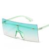 Male and Female Oversized Frameless Square Ocean Lenses - Fashionable Decorative Accessories Street Pography Props
