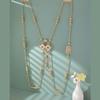 Ethnic Style Colorful Body Chain Jewelry, Rhinestone Inlaid Alloy Hollow Pattern Shoulder Chain,  Women's Wedding Bridal Body Chain Jewelry Dress Up A