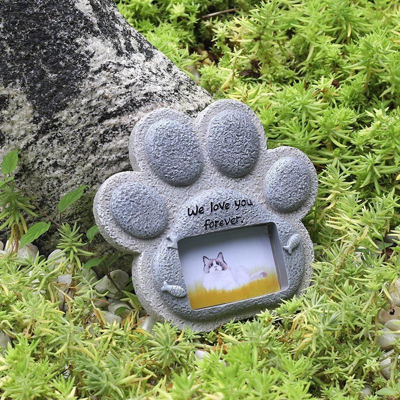 Creative Resin Simulation Pet Memorial Tombstone For Dog Cat Small Animal Craft Ornament