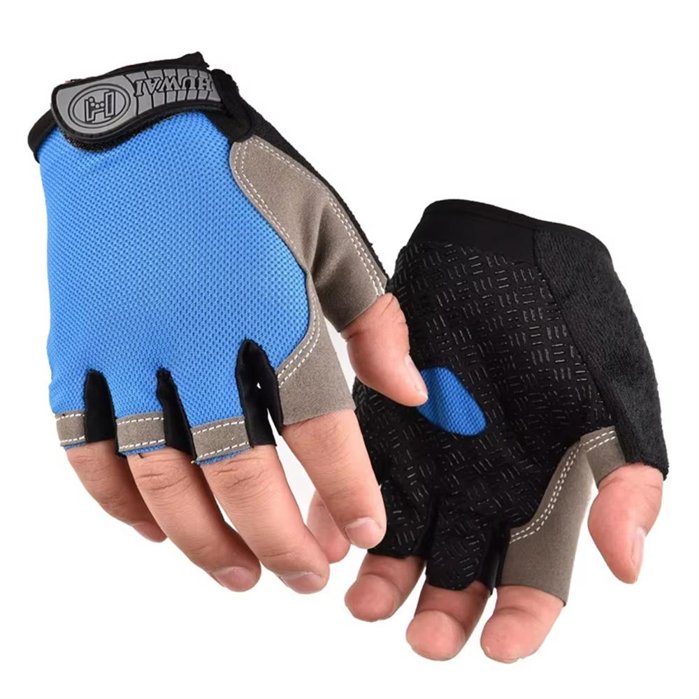 Non-Slip Half-Finger Training Gloves – Shock-Absorbing & Breathable Design for Cycling, Gym Workouts & Fitness
