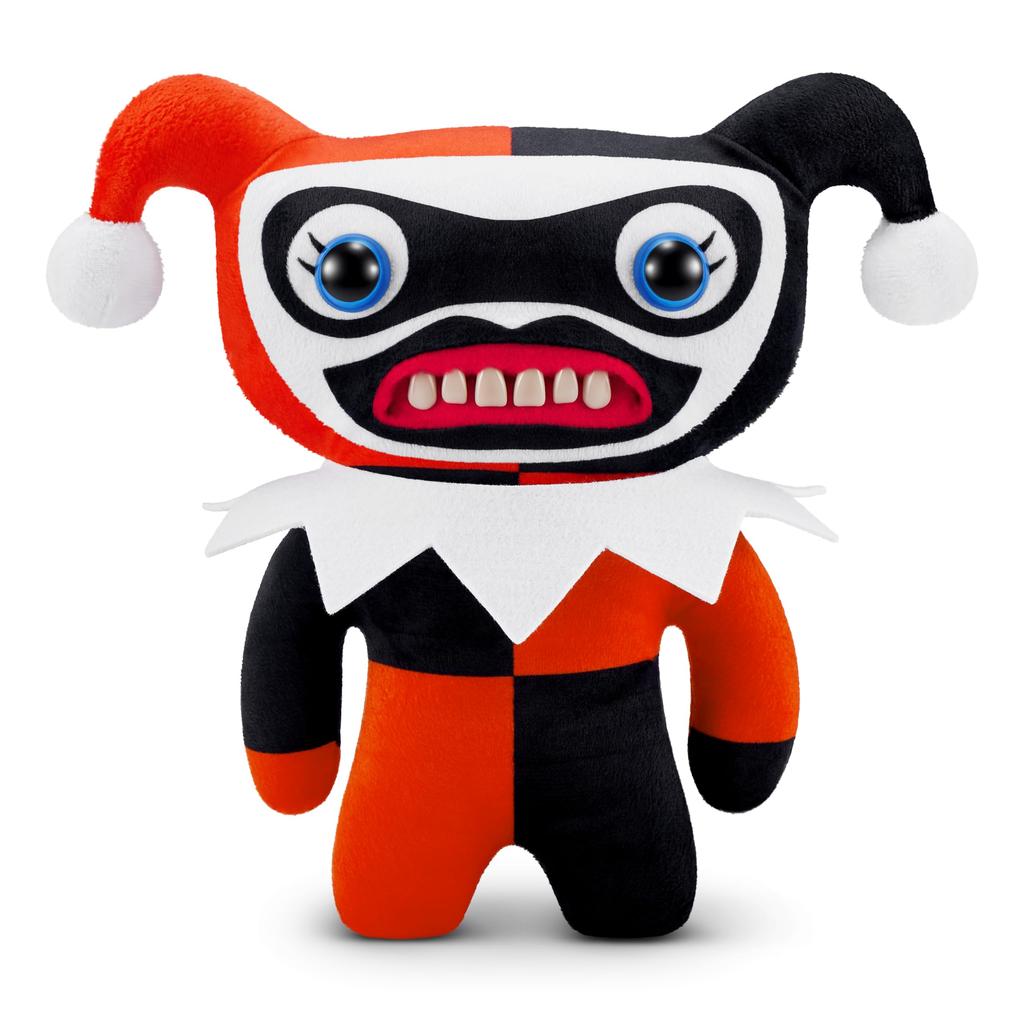 ZURU Fuggler x DC 9-inch Funny Ugly Monster Plush Toy, Soft Superhero Doll Plush, for Kids and Adults (Harley Quinn)