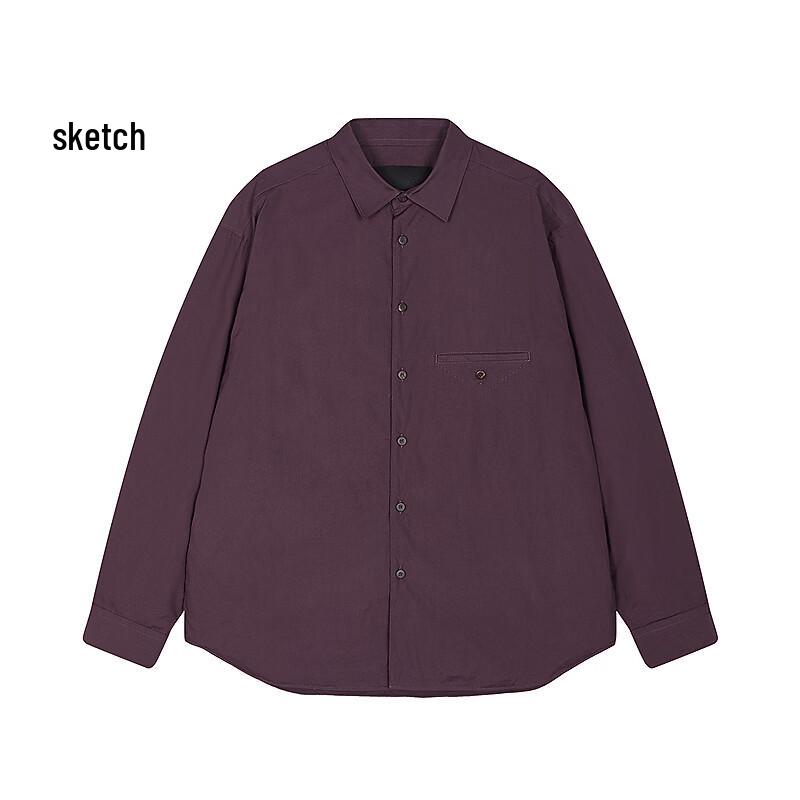 CROQUIS Men's 2026 Spring Shirt Collar Padded Jacket