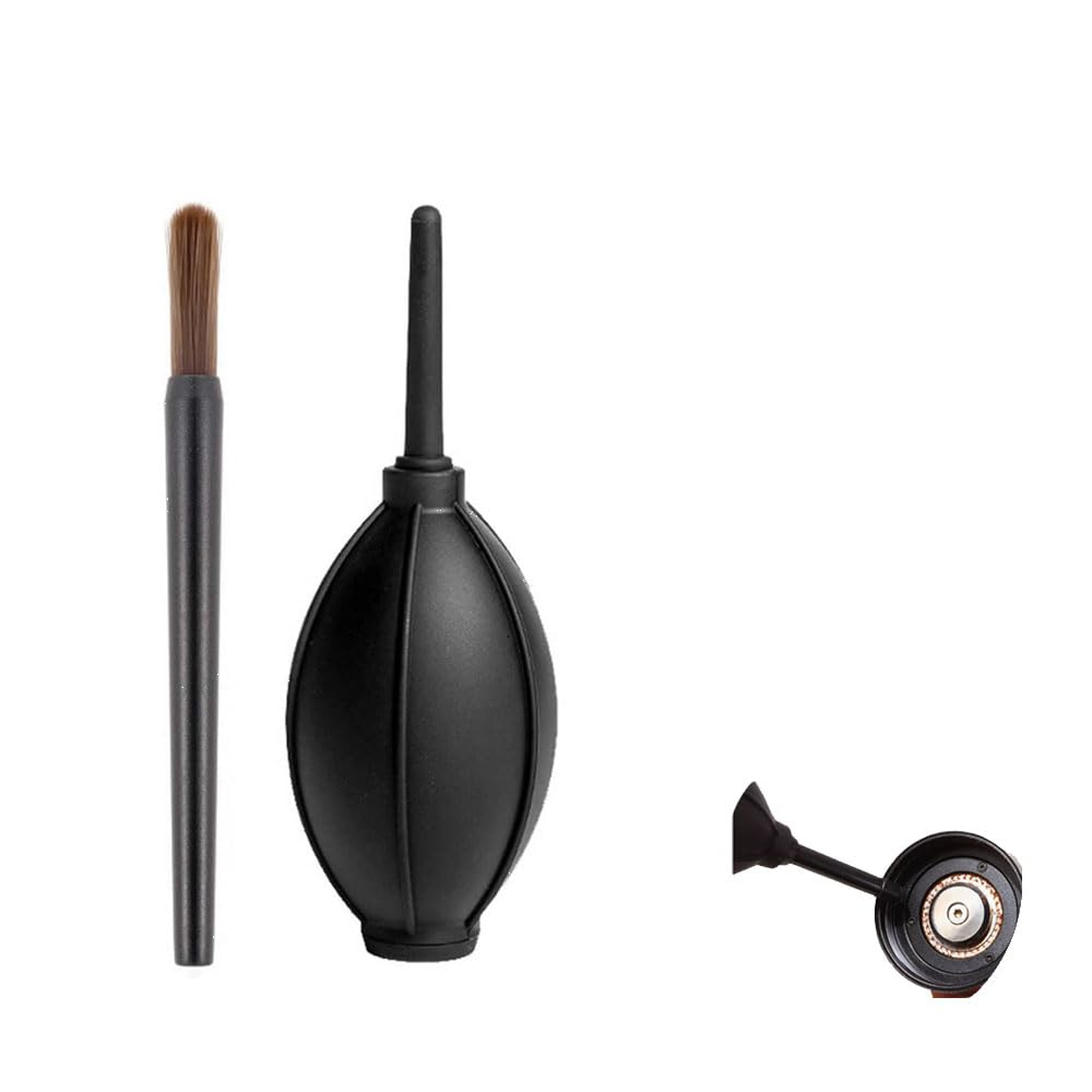 Espresso Machine and Coffee Mill Cleaning Brush Set - Synthetic Fiber Brushes, Coffee Equipment Cleaning Tool, 2-Piece Set, Espresso Grinder Cleaner