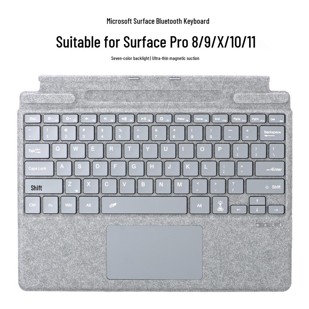 Wireless Magnetic Slim Keyboard Case for Microsoft Surface Pro Tablets