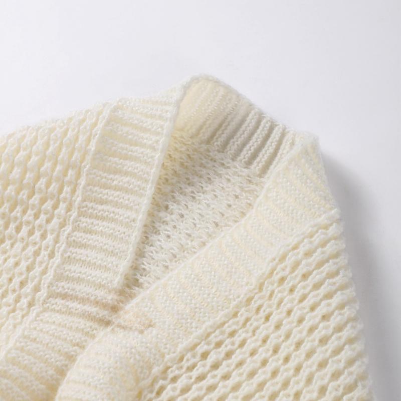 Wiosna Jesień Dzianinowy Kardigan Długi Rękaw Szal Kobiety Miękki Popularny Styl Dzianiny Kobiecy Sweter Dla Matki Peleryna Kurtka Dzianinowa