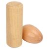 2KS Dřevěné vajíčko chrastítko Přírodní Bezpečné Hudební Ruční Perkusní Nástrojová Sada pro Děti