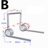 4pcs Customized Double Torsion Spring Wire 1.5/1.7mm Industrial Machinery DIY Accessories Stainless steel Spring