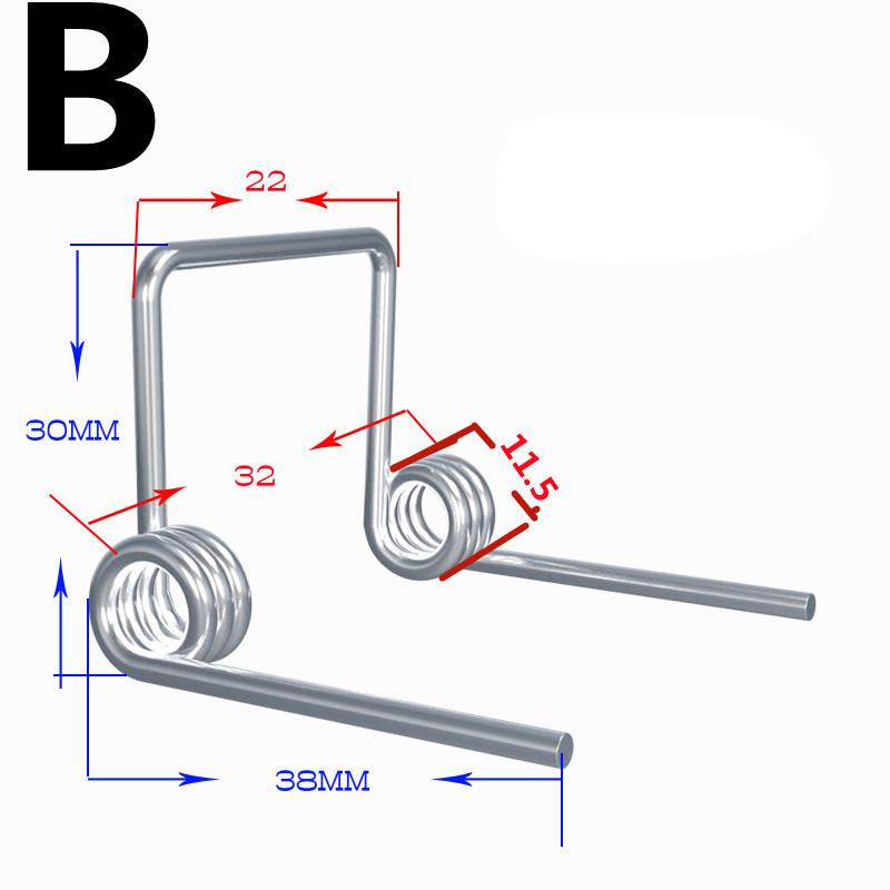 4pcs Customized Double Torsion Spring Wire 1.5/1.7mm Industrial Machinery DIY Accessories Stainless steel Spring