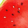 1/2Pcs Watermelon Fan with Wooden Long Handle, Lightweight Decorative Round Hand Fan, Outdoor Portable Summer Cooling Fan