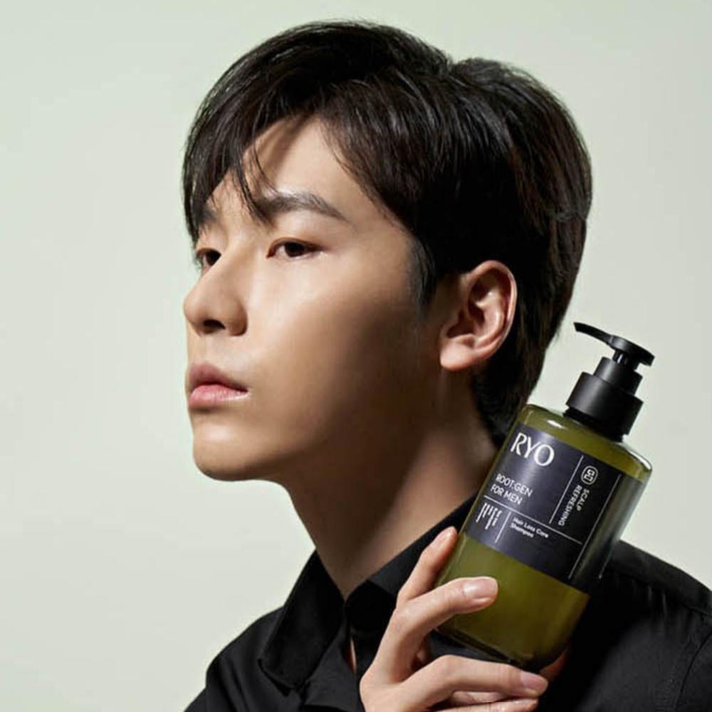 RYO Root:Gen Men's Customized Hair Loss Treatment Shampoo with Tea tree and Eucalyptus Scent, 515ml