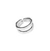 925 Sterling Fashionable Silver Korean Style Hollow Ring For Trendy Women