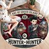 Hunter X Hunter Round Area Rug Carpet Rug For Living Room Bedroom Sofa Playroom Decor Nonslip Floor Mat