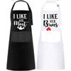 Couple personalized waterproof and anti-fouling kitchen garden barbecue printed waterproof apron