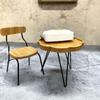 Moin Moin Scale Miniature Furniture Set Dollhouse Cafe Single Antique Brown Doll 2502mini65 1/12 (Table & Chairs) / Seater, Retro, Style, Biscuit-Like