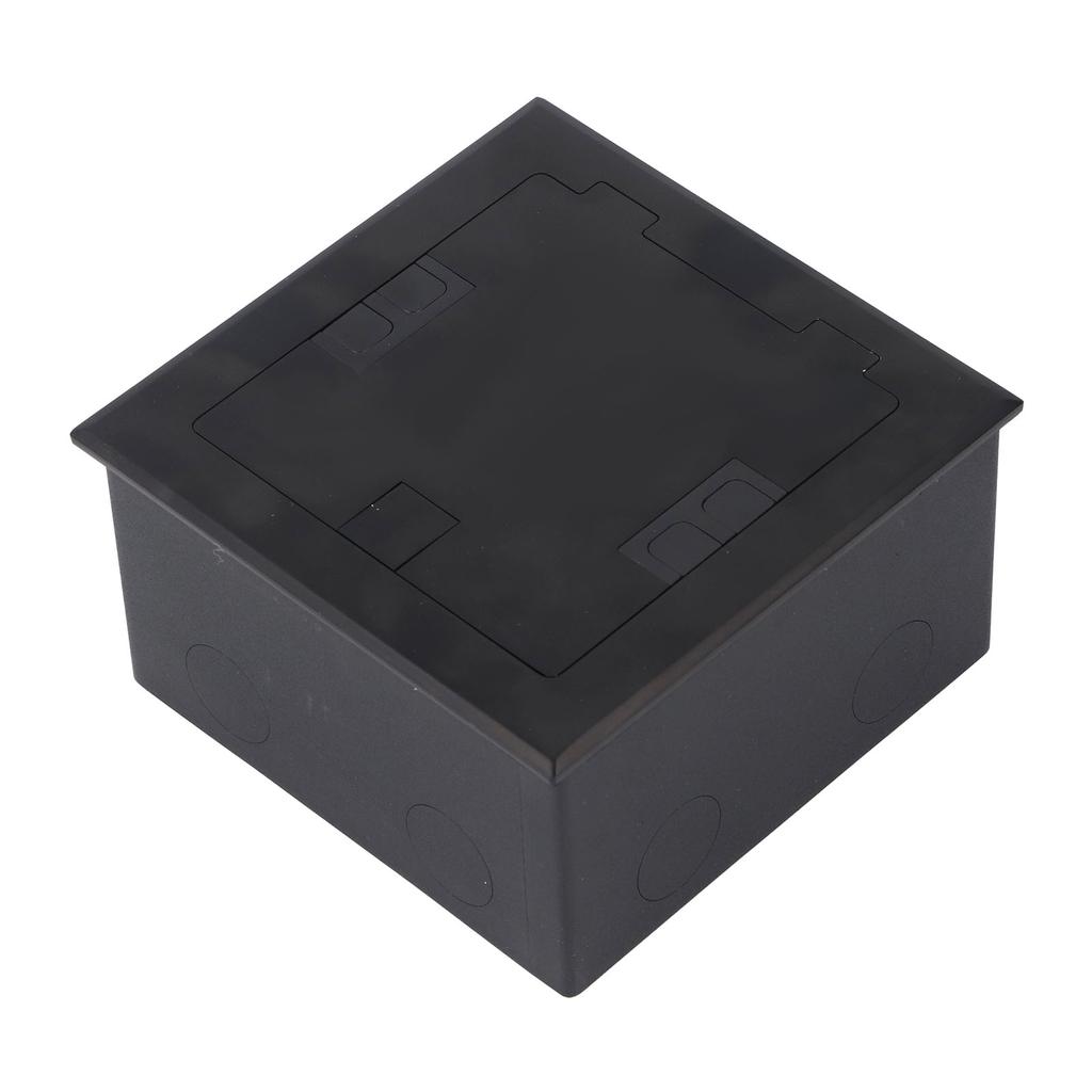 Floor Outlet Black Stainless Steel 16A 3 Prong Universal 2 Holes USB and Computer Port Recessed Floo