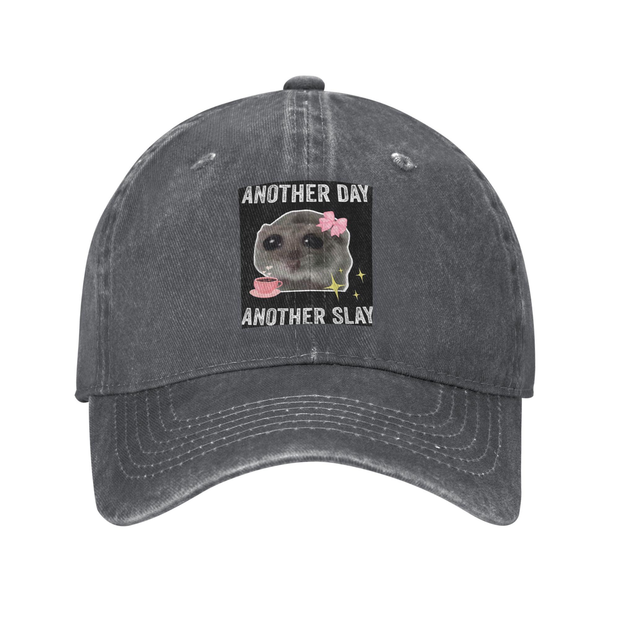 Sad Hamster Another Day Another Slay Denim Cap Casual Baseball Caps Adjustable Hat Summer Unisex Baseball Hats One Size