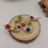 SKEDS Women Men Fashion Exquisite Colorful Rhinestone Snake Brooch Pin Elegant Lady Crystal Shining Animal Badges Corsages