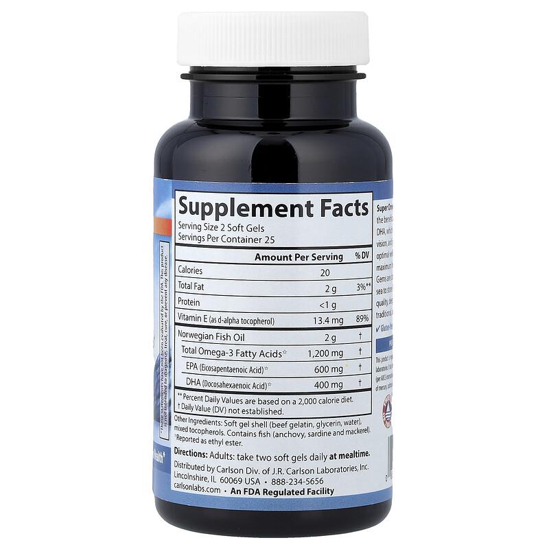 Wild Caught Super Omega-3 Gems®, 50 Soft Gels