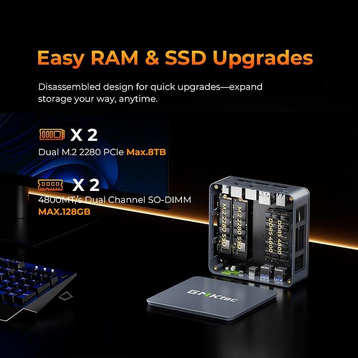 MINIPC GMK   M6 ULTRA   32G+1T SSD  AMD Ryzen 5 7640HS AMD Radeon 760M Windows 11 Pro