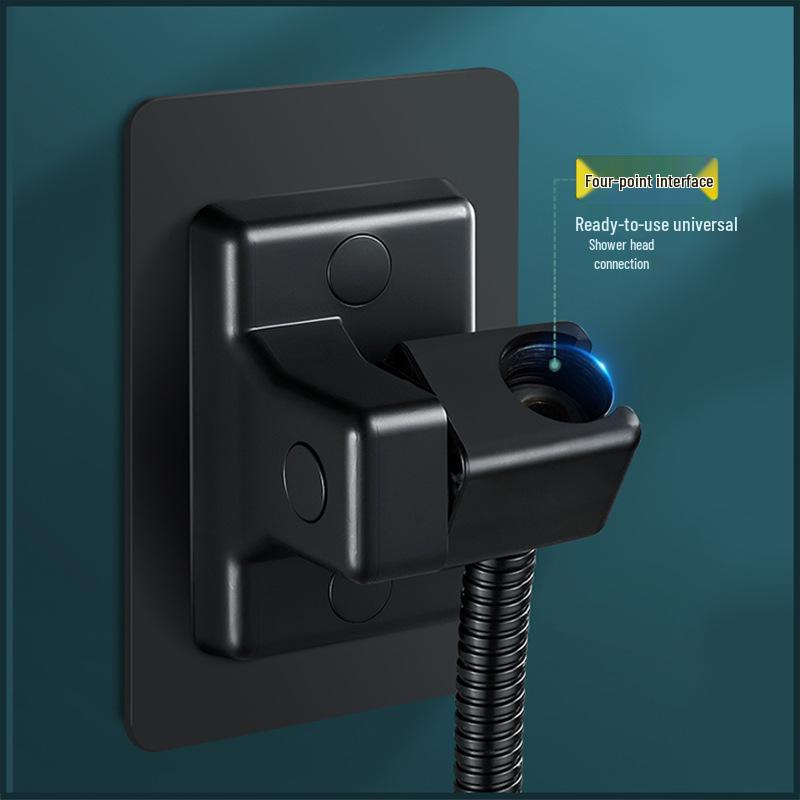 Adjustable Punch-Free Shower Head Holder - Wall Mount Bathroom Rain Shower Hanger