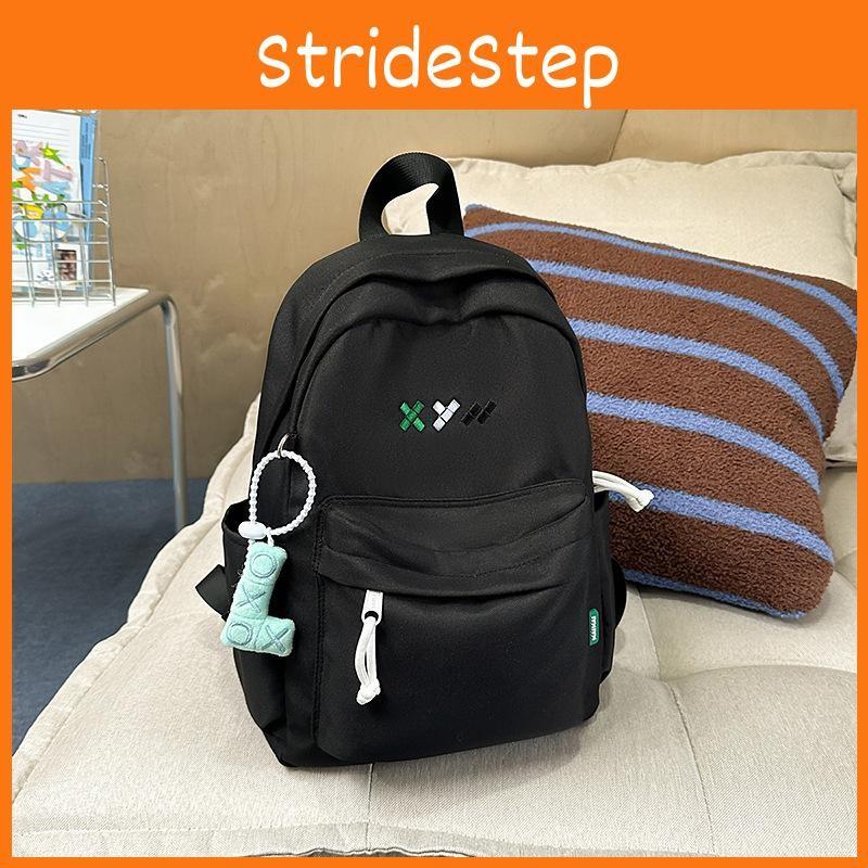 Color Solid School Bag Backpack Large Capacity Middle Schoolers Gift Unisex