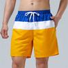 Casual Patchwork Color Latest 3D Digital Printed Men's Shorts for Comfortable Beach Wear