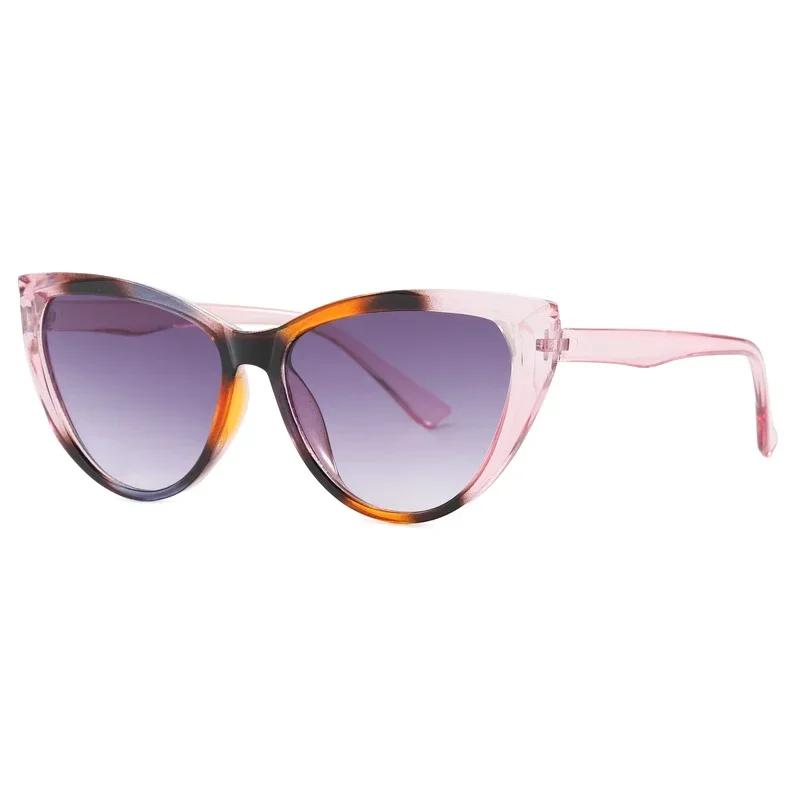 Men Women's New Trend Cat Eye Sunglasses Fashion Outdoor Anti-UV Sun Glasses Unisex Retro Large Frame Driving Eyeglasses Shades