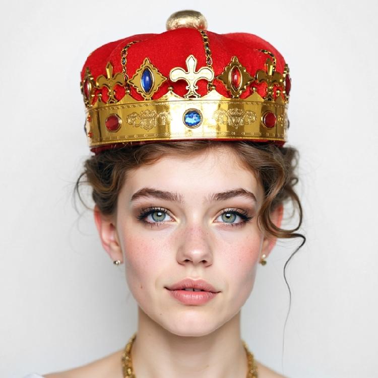 King Crown Hat Royal King Crowns Party Hat King Queen Crowns Birthday Crown Hat Halloween Headwear Costume Accessories