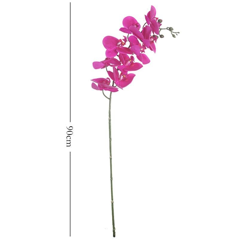 Umelé kvety Phalaenopsis skutočný dotyk 35-palcová obývacia izba usporiadanie hotela homestay záhrada domáca dekorácia 3D pocit Phalaenopsis