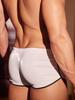 Sexy Niedrige Taille Herren Slips Glänzend Mode Boxer U-Beule Beutel Unterwäsche Heiße Kurze Lederoptik Weiche Herren Unterwäsche Männliche Unterhose