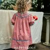 Happyology Girls' Floral Embroidered Short-Sleeve Princess Dress