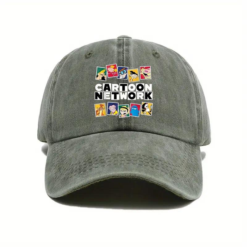Women'S Cartoon Network Graphic Baseball Cap - Breathable, Slim Fit, Large Head Circumference, Casual Duckbill Hat with Colorful