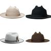 Elegant Woven Belt Hat Cosplay Costume All Matching Panama Hat Stage Performers Dancing Hat Adult Winter Warm Wool Hat