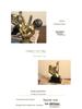European Retro Victory Gesture Resin Ornament for Office or TV Cabinet