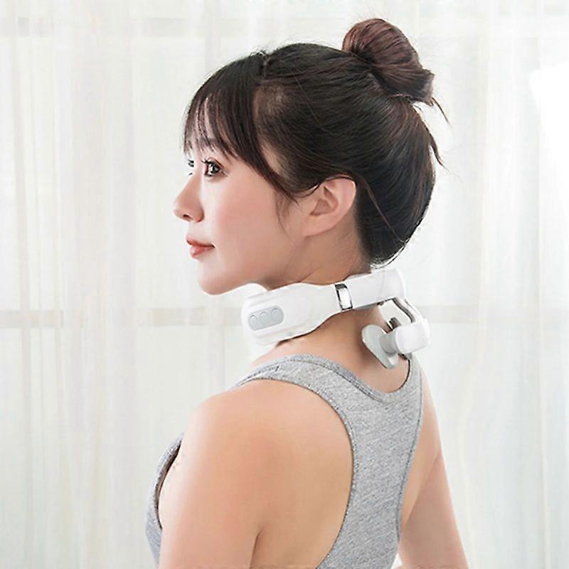 Neuro Pulses Neck Massager Electric Pain Relief Device 6 Modes Portable Cordless for Home Office Adults
