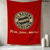 Fc Bayern Munich Wall Tapestry Aesthetic Wall Hanging Printed Fabric Blanket Decorative Tapestries For Bedroom Living Room Home Decor