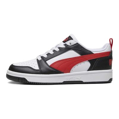 Rebound V6 Lo Kids Skate Shoes Kids Sneakers Black White Red 393833-04
